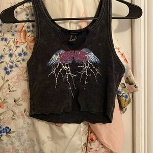 Forever 21 grunge crop top☠️